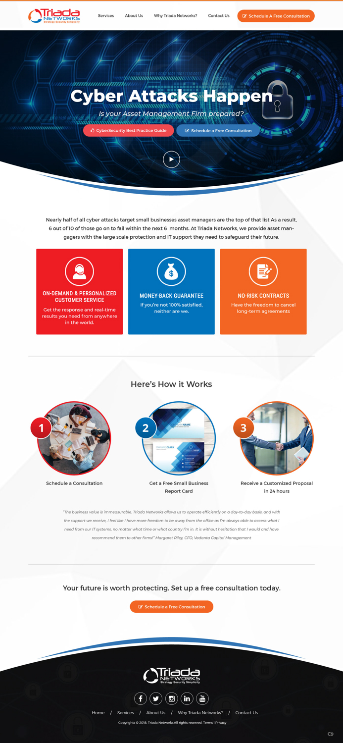 Wordpress Design by pb for Triada Networks LLC | Design #18234864