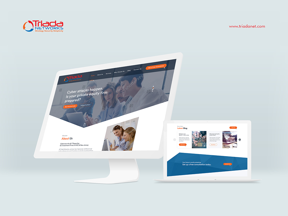 Wordpress Design by Ved Web Services for Triada Networks LLC | Design #18202737