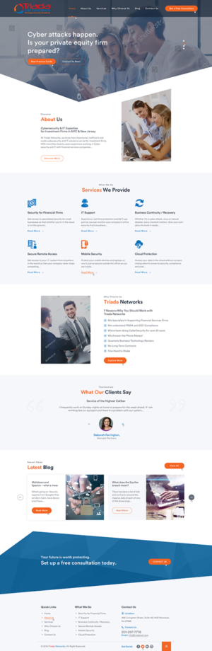 Wordpress Design by Ved Web Services for Triada Networks LLC | Design: #18202740