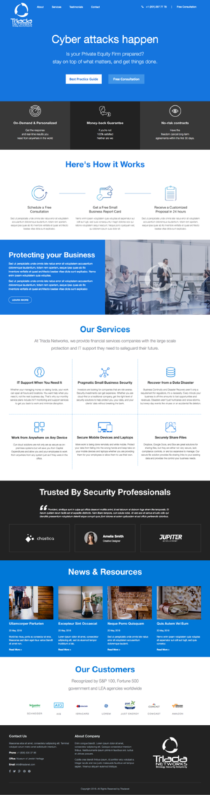 WordPress-Design von cCopilot für Triada Networks LLC | Design: #18204255