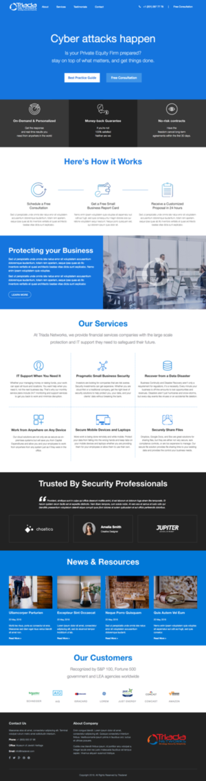 WordPress-Design von cCopilot für Triada Networks LLC | Design: #18205490