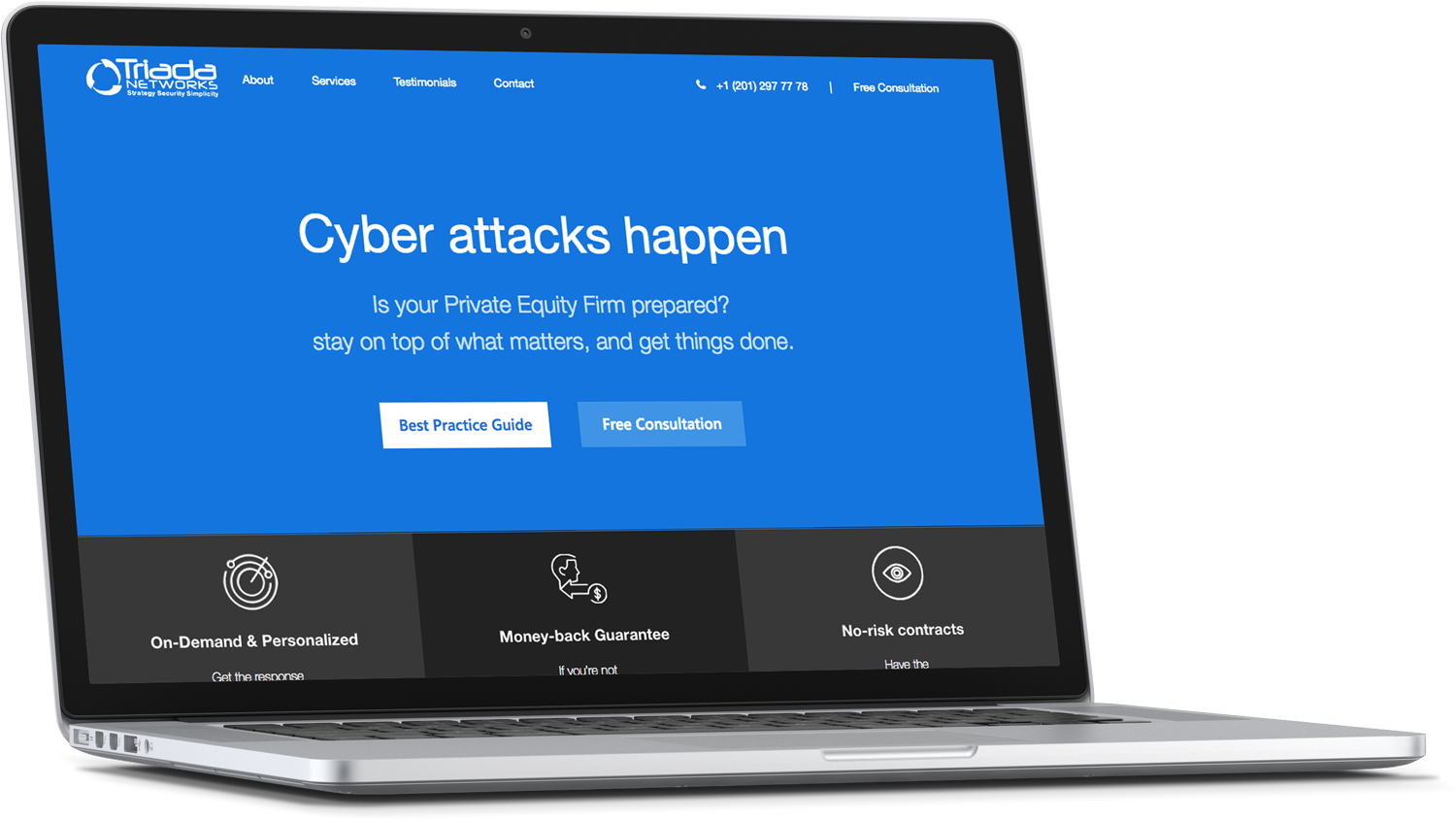 Wordpress Design by cCopilot for Triada Networks LLC | Design #18205491