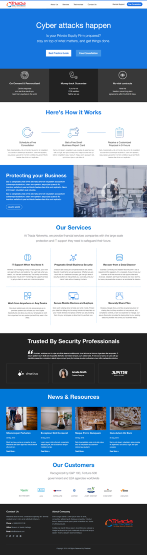WordPress-Design von cCopilot für Triada Networks LLC | Design: #18209119