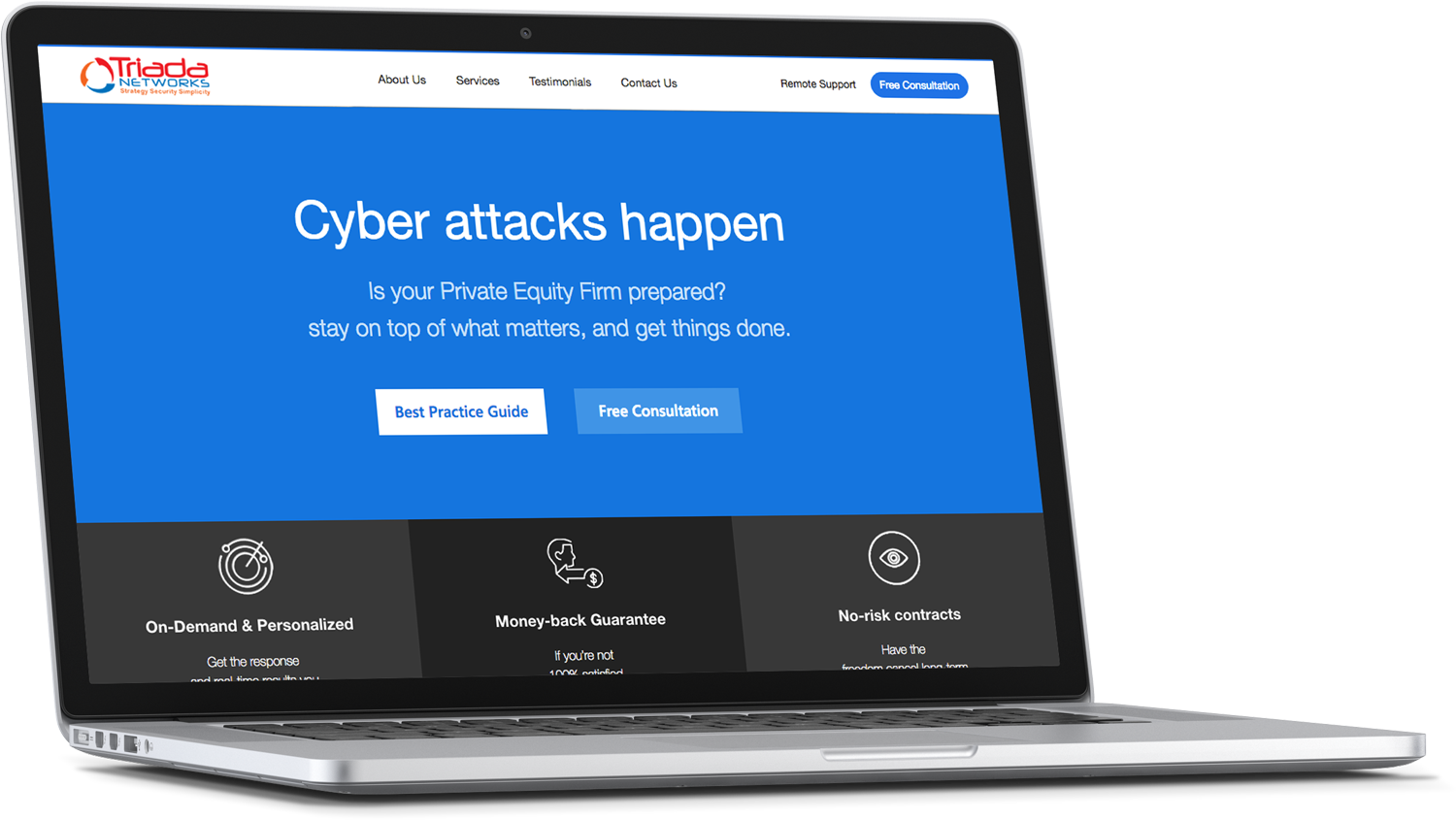 Wordpress Design by cCopilot for Triada Networks LLC | Design #18209120