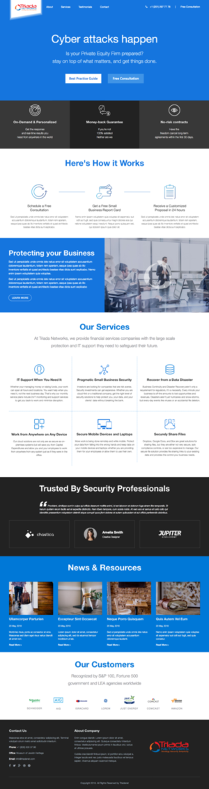 Wordpress Design by cCopilot for Triada Networks LLC | Design: #18209126