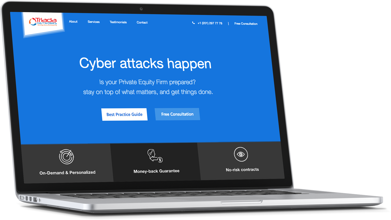 Wordpress Design by cCopilot for Triada Networks LLC | Design #18209127
