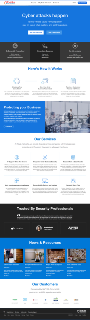 WordPress-Design von cCopilot für Triada Networks LLC | Design: #18224621