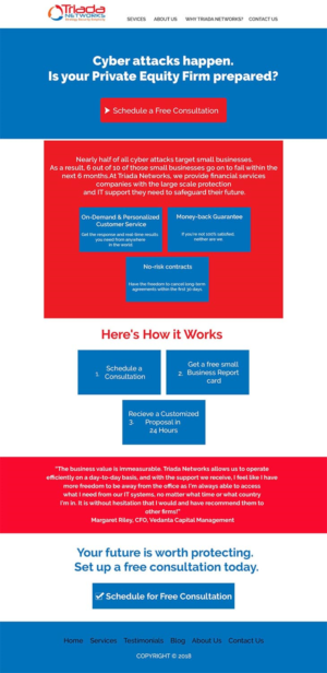 Wordpress Design by seobizplanet1 for Triada Networks LLC | Design: #18192271