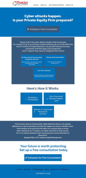 Wordpress Design by seobizplanet1 for Triada Networks LLC | Design #18199968