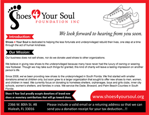 Postcard Design by Parul for Shoes 4 Your Soul Foundation Inc. | Design: #2801157