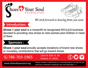 Postcard Design by Parul for Shoes 4 Your Soul Foundation Inc. | Design: #2806501