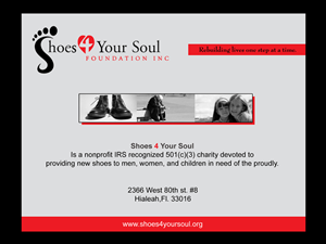 Postcard Design by whitepaper for Shoes 4 Your Soul Foundation Inc. | Design: #2812049