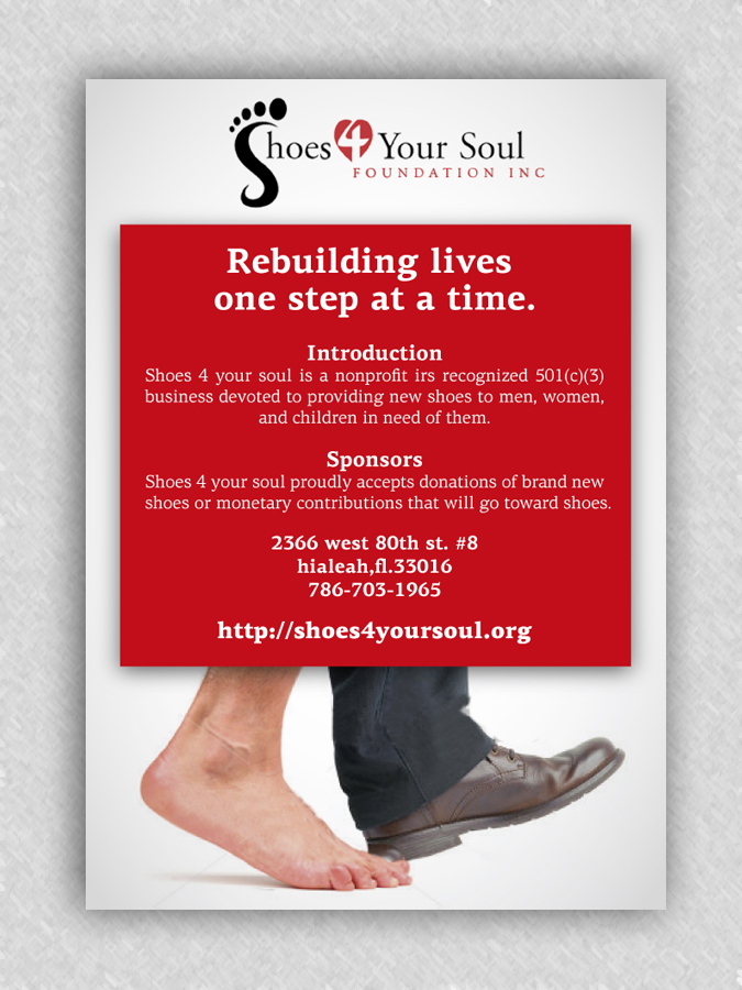 Postcard Design by Alaya for Shoes 4 Your Soul Foundation Inc. | Design #2815141