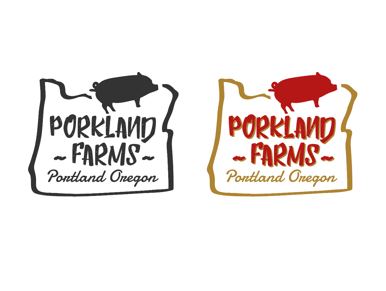 Logo Design by wonderland for Porkland Farms  | Design #18200860