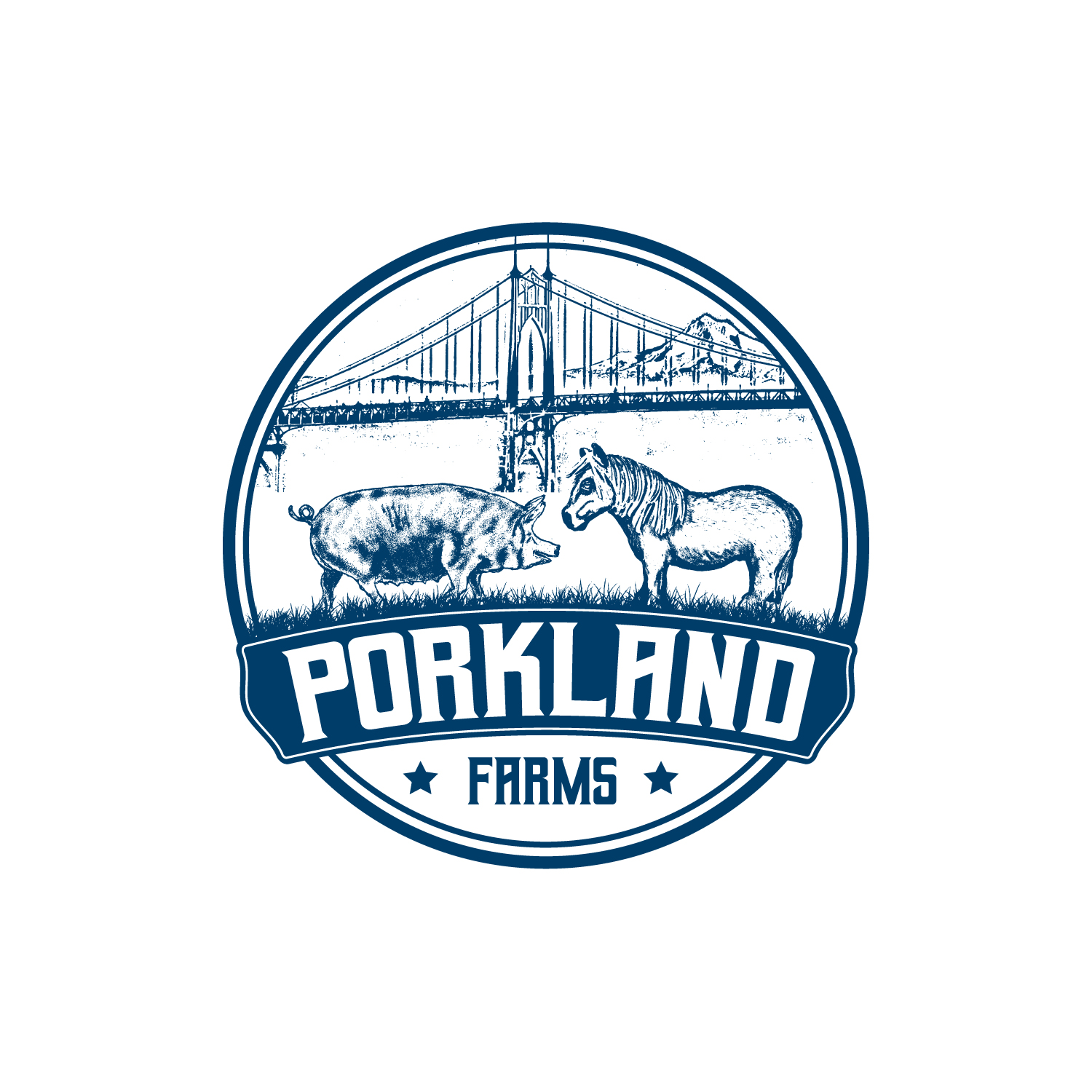 Logo Design by NEX for Porkland Farms  | Design #18247080