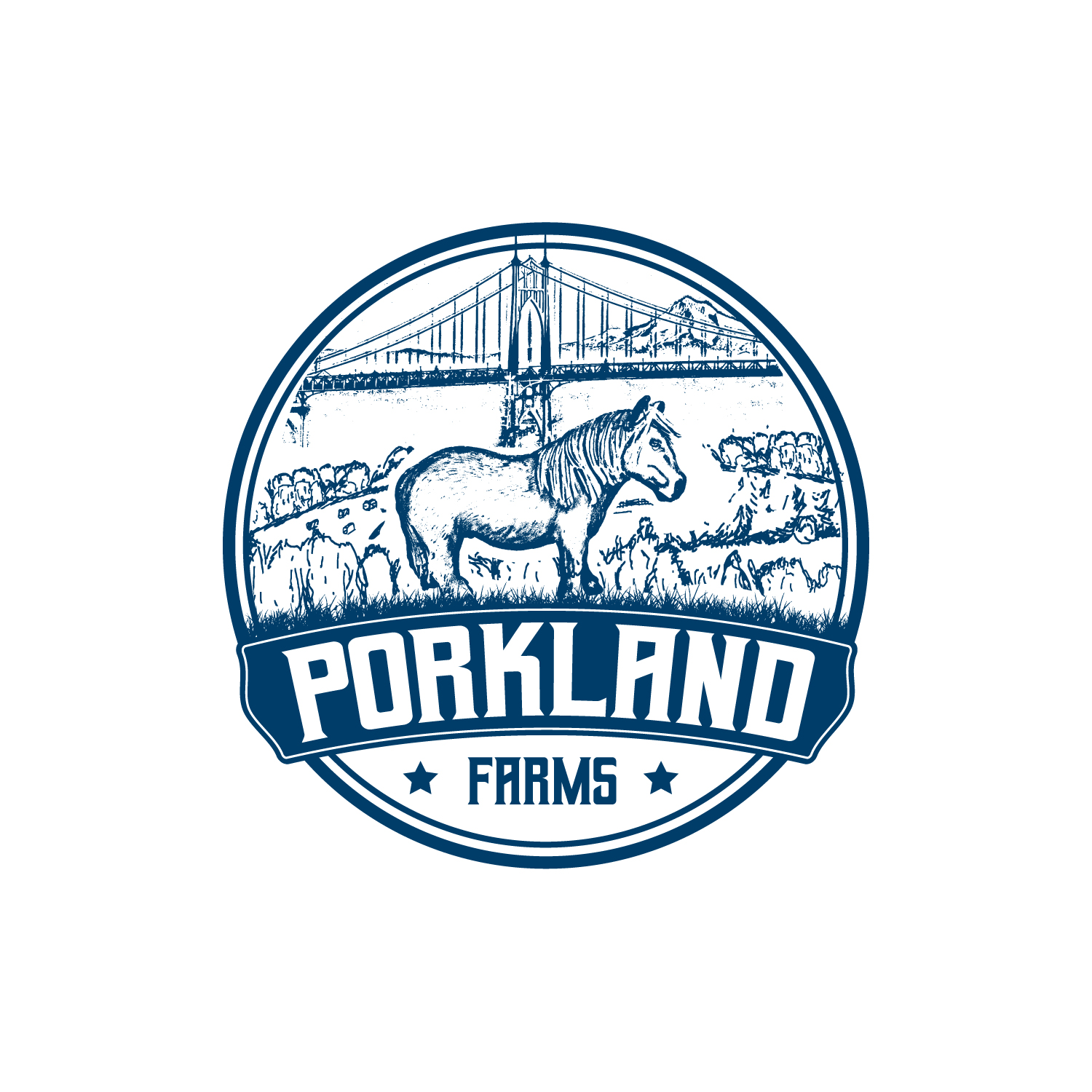 Logo Design by NEX for Porkland Farms  | Design #18260913