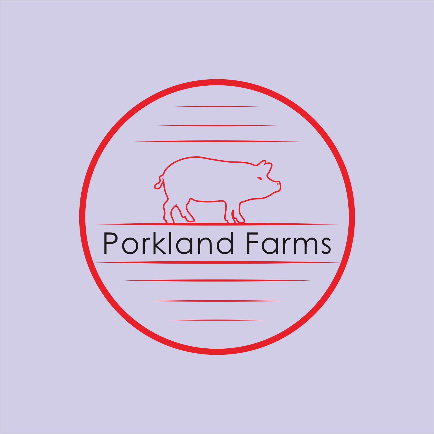 Logo-Design von chafidun95 für Porkland Farms  | Design #18199805