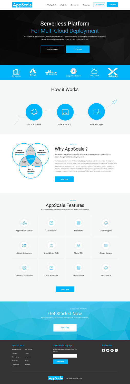 Web Design by SONA for AppScale | Design #18268424
