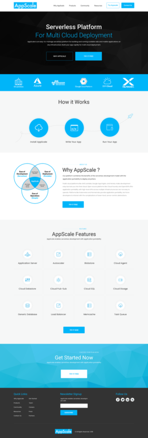 Web Design by SONA for AppScale | Design: #18268424