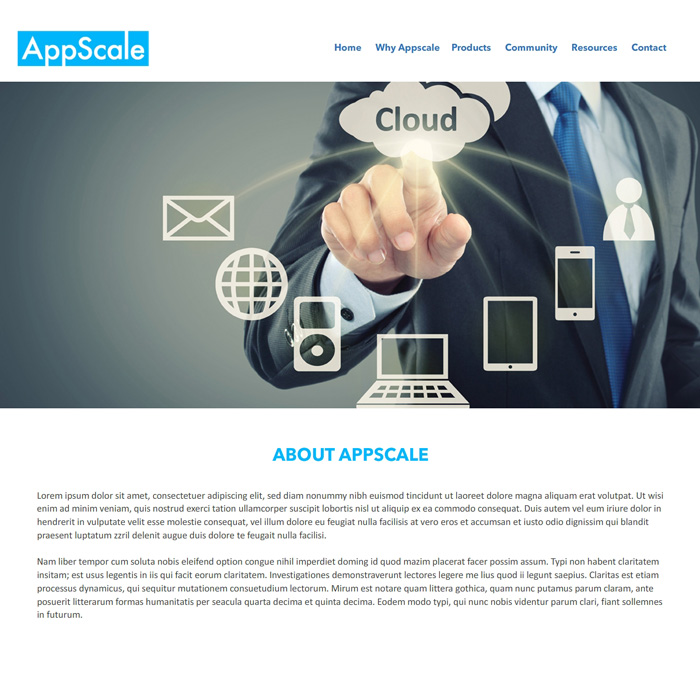 Web Design by -Marc- for AppScale | Design #18337419