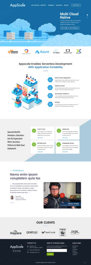 Web Design by pb for AppScale | Design: #18203932
