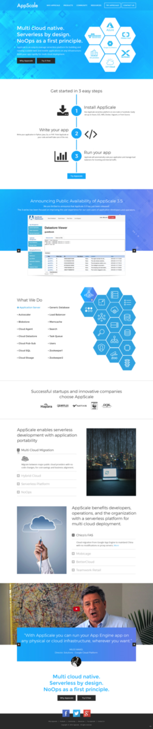 Web Design by pb for AppScale | Design: #18203933