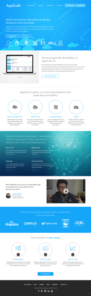 Web Design by pb for AppScale | Design: #18203935