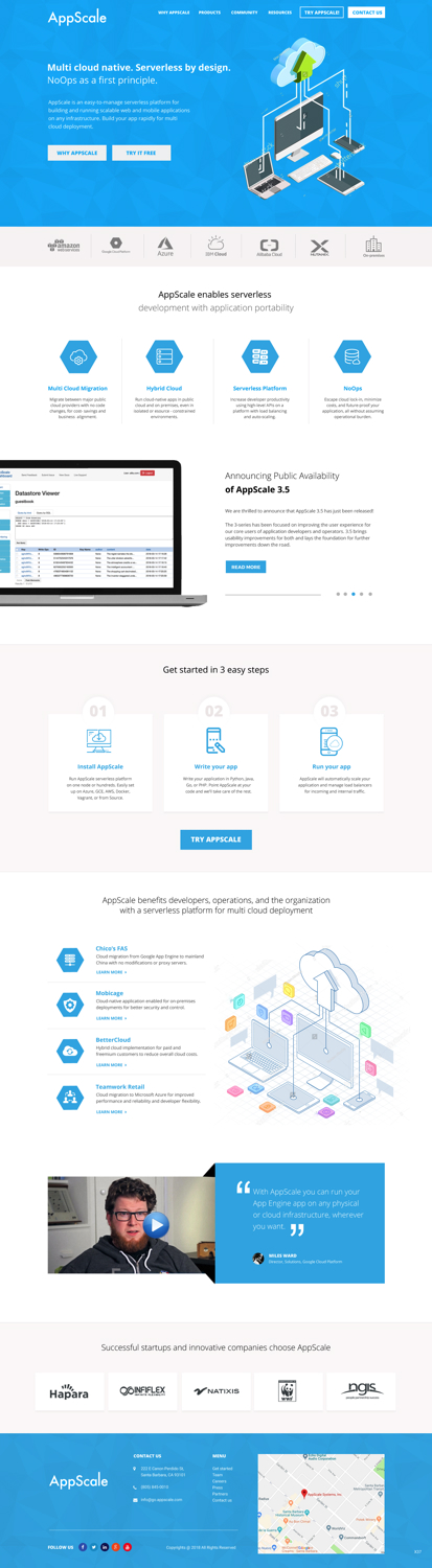 Web Design by pb for AppScale | Design #18203937