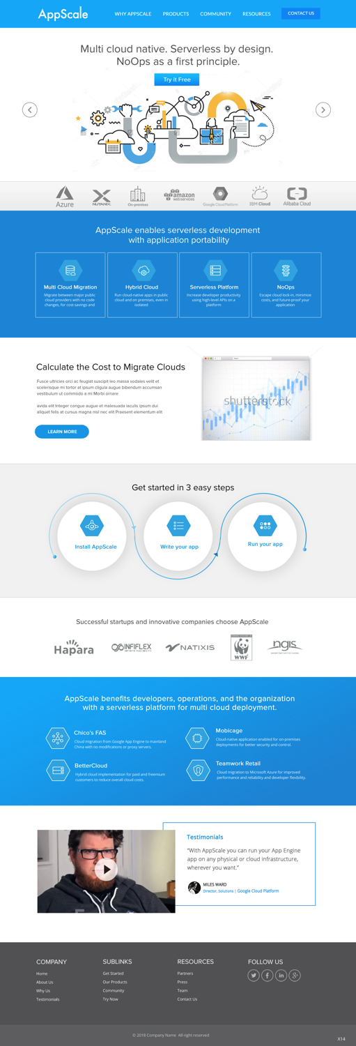Web Design by pb for AppScale | Design #18203938
