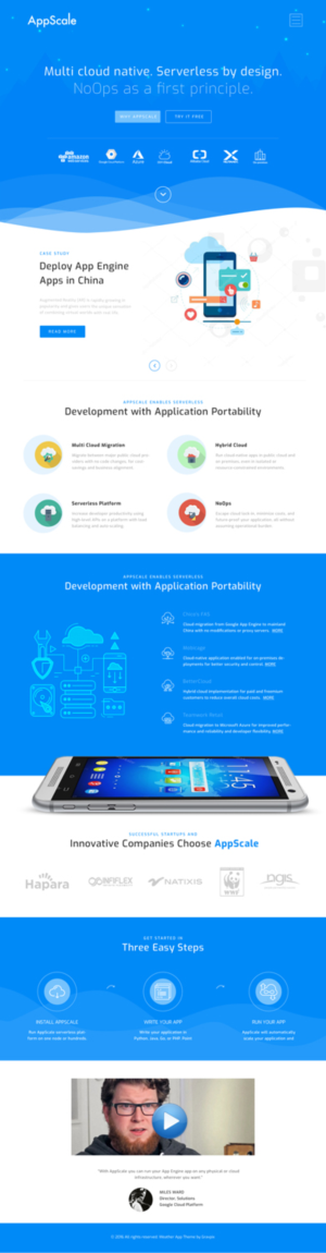 Web Design by Sujit Banerjee for AppScale | Design: #18217050