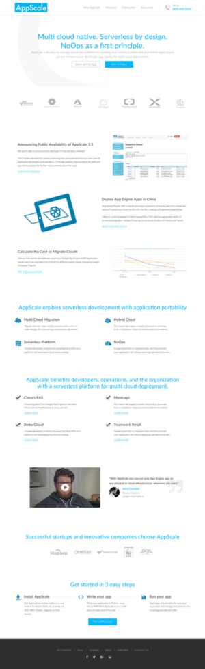 Web Design by Sujit Banerjee for AppScale | Design: #18217051