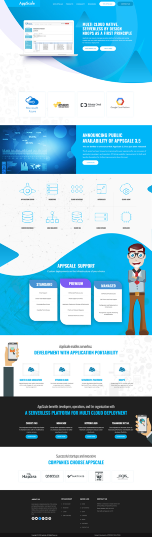 Web Design by Black Stallions Impressive Solutions for AppScale | Design #18208973