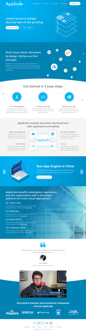 Web Design by rightway for AppScale | Design: #18258296