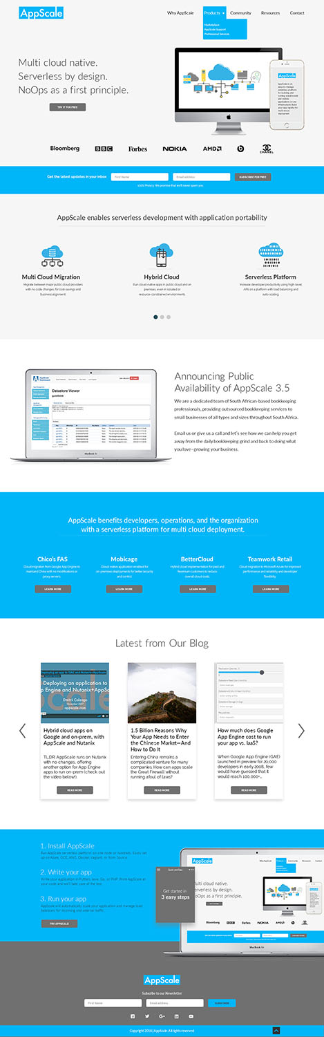 Web Design by Hammad mir for AppScale | Design #18260463