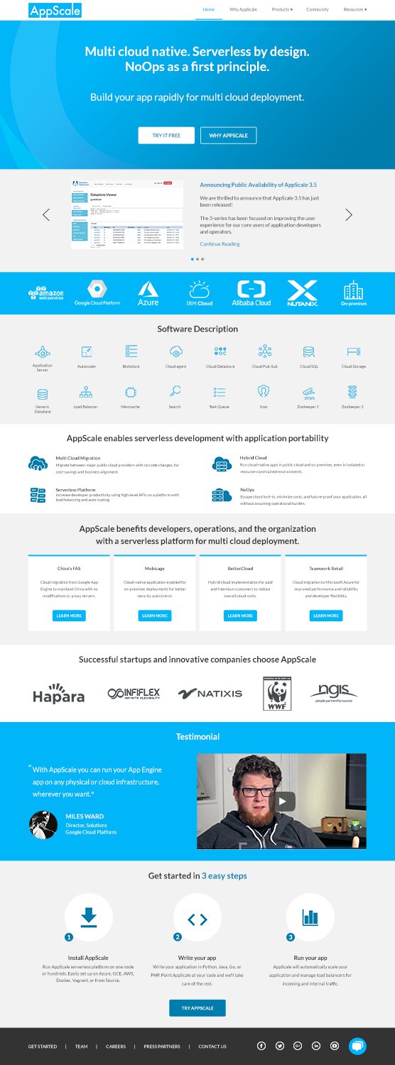 Diseño Web por Rza Design para AppScale | Diseño #18248329