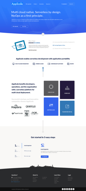 Web Design by PiXthemes for AppScale | Design: #18325323