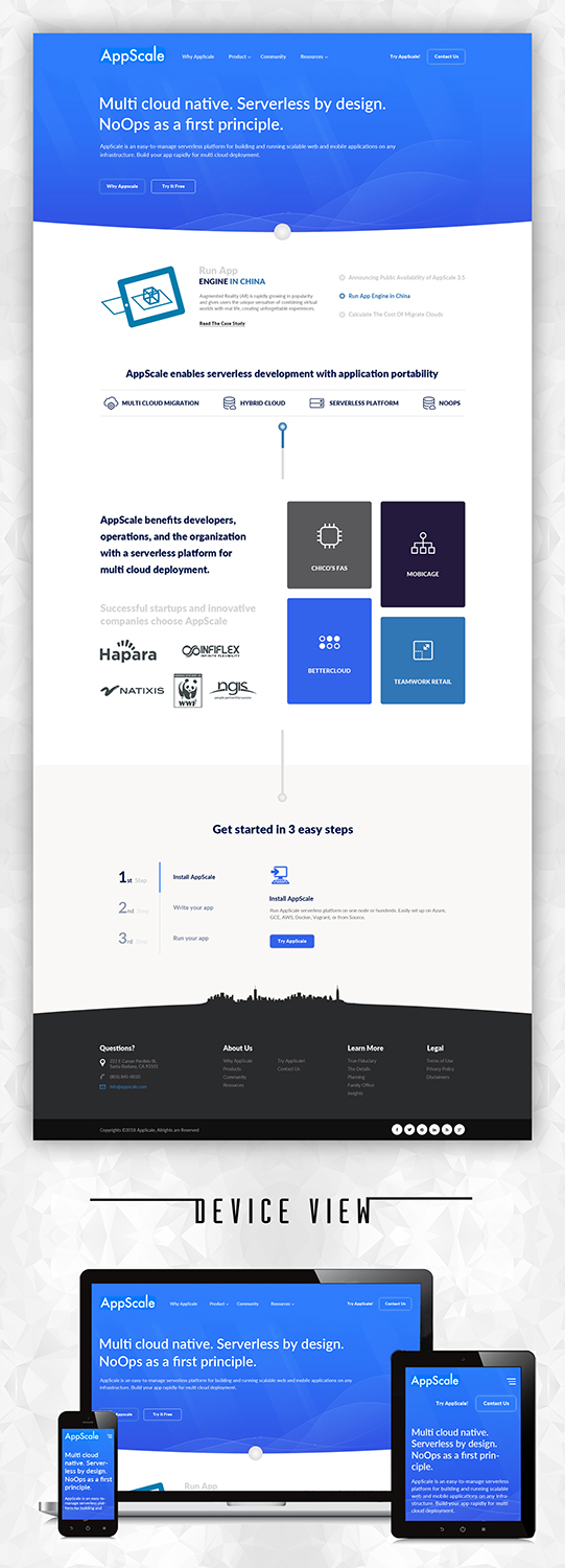 Web Design par PiXthemes pour AppScale | Design #18325324