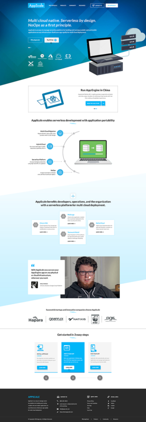 Web Design by PiXthemes for AppScale | Design: #18325694