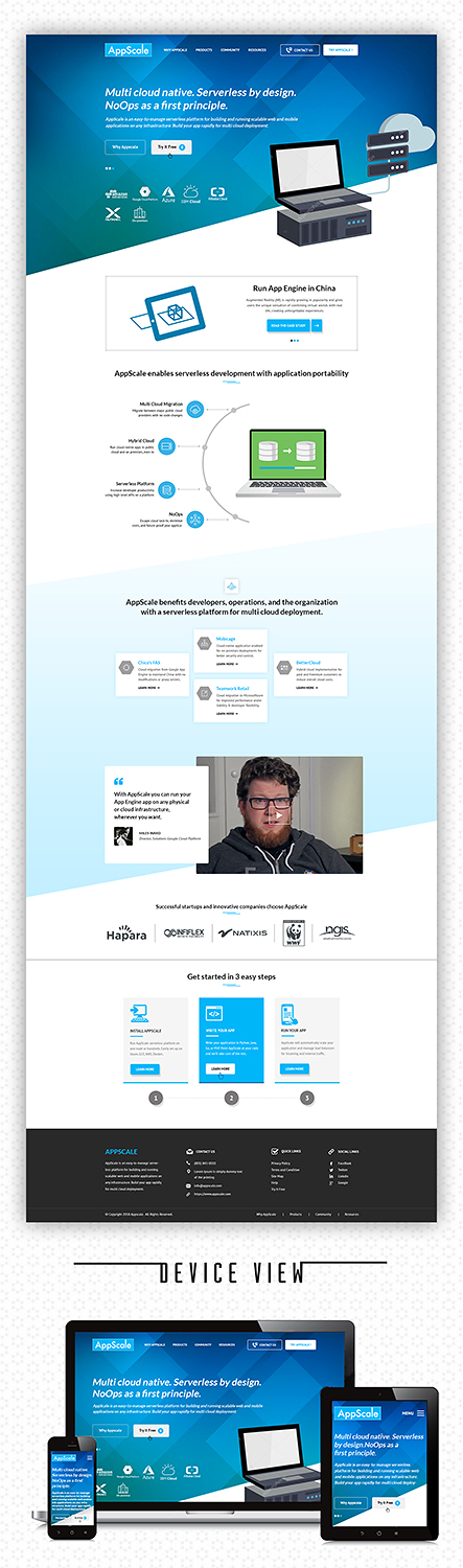 Web Design by PiXthemes for AppScale | Design #18325695