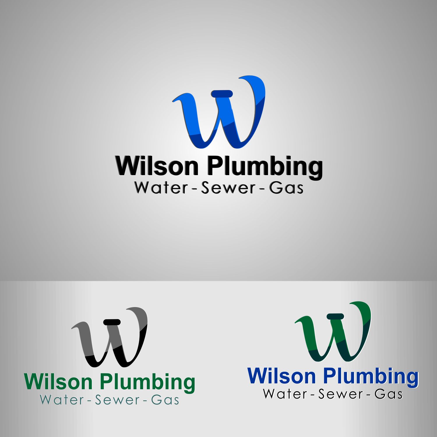 Logo Design by Positive Frame works for Wilson Plumbing | Design #18225855