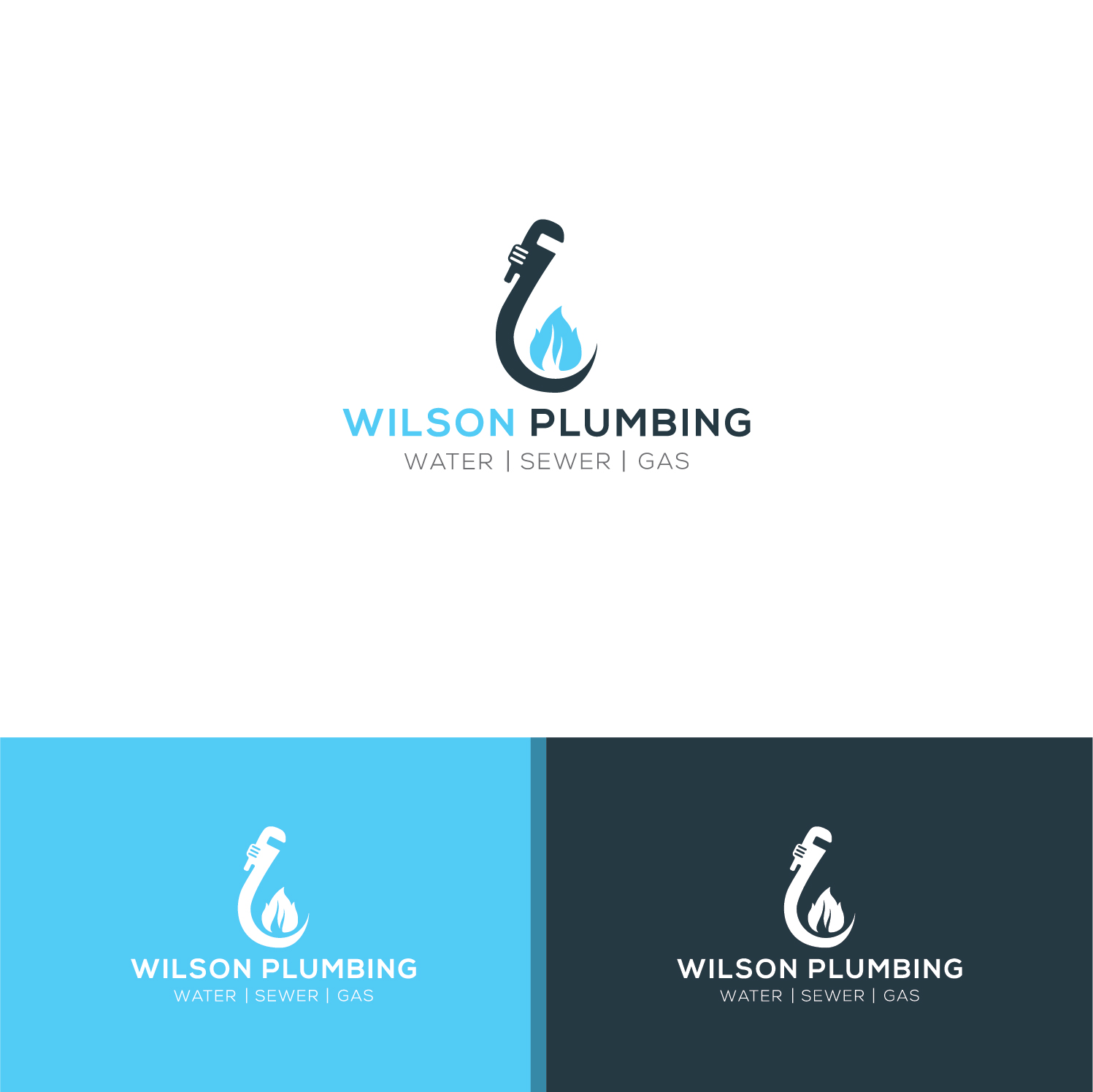 Logo-Design von Deziners Zone für Wilson Plumbing | Design #18202014