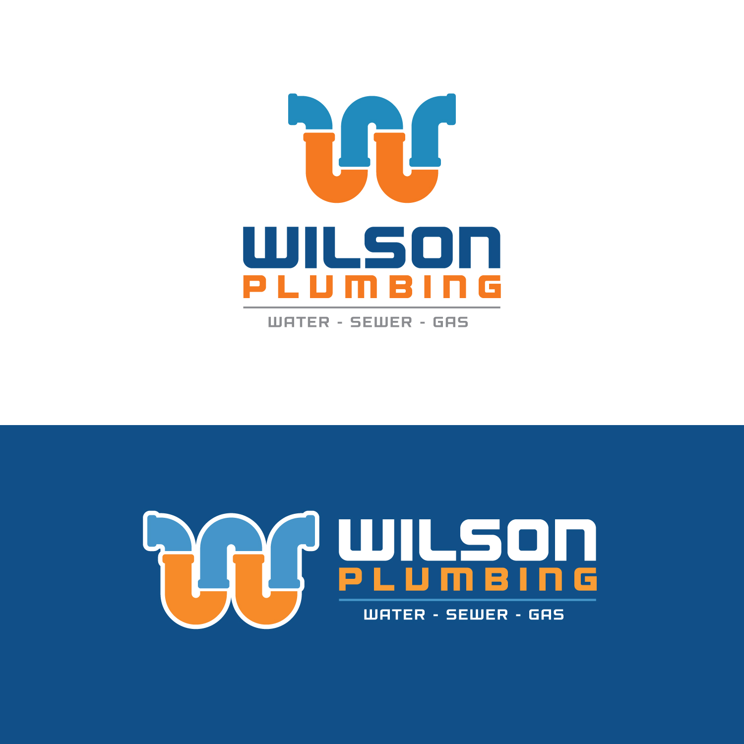 Logo-Design von Buckingham für Wilson Plumbing | Design #18207351