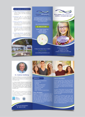 Trifold Brochure for orthodontic practice | Diseño de Flyer por alex989