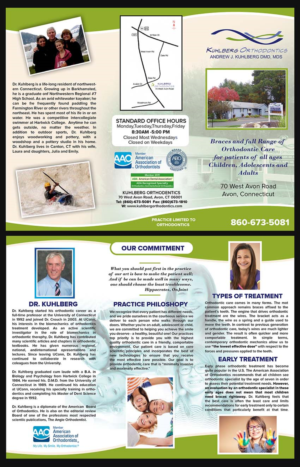 Trifold Brochure for orthodontic practice | Diseño de Flyer por NILDesigns