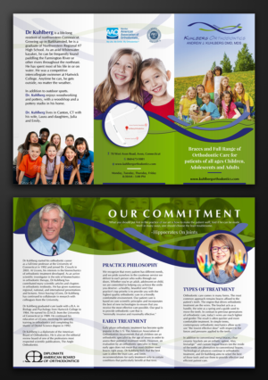 Trifold Brochure for orthodontic practice | Diseño de Flyer por ecorokerz
