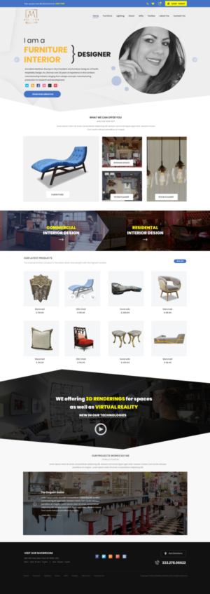 Interior Design & Furniture E commerce Website Design | Web Design par WebPixel