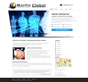 Web Design by Aleksandar Nikcevic  for Merlin Global, Inc. | Design: #651954