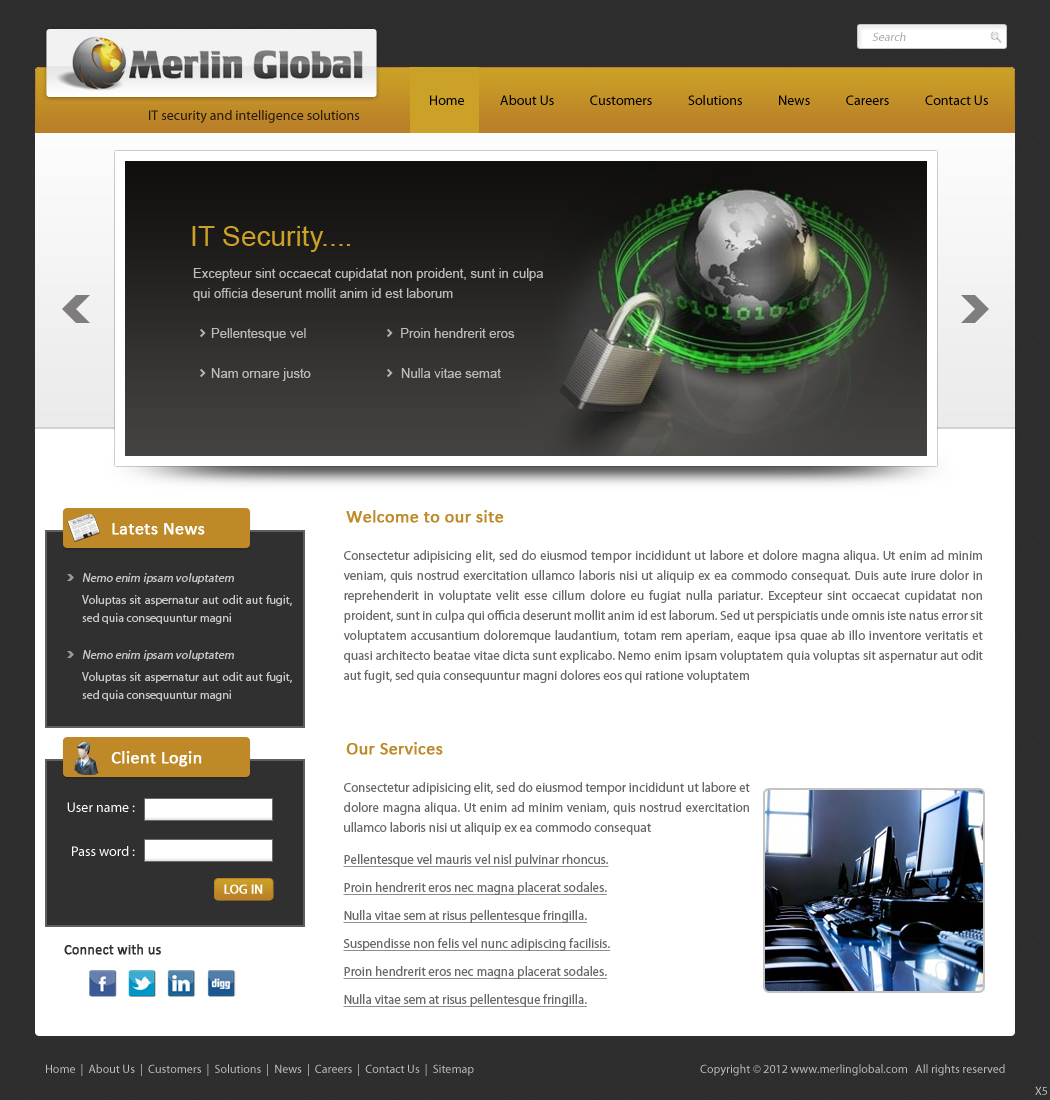 Web Design by pb for Merlin Global, Inc. | Design #654153