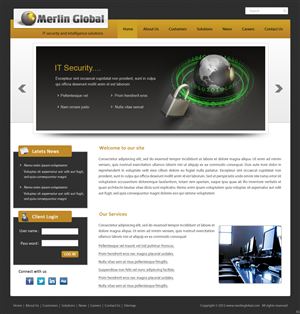 Web Design by pb for Merlin Global, Inc. | Design: #654153