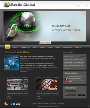 Web Design by pb for Merlin Global, Inc. | Design: #654155